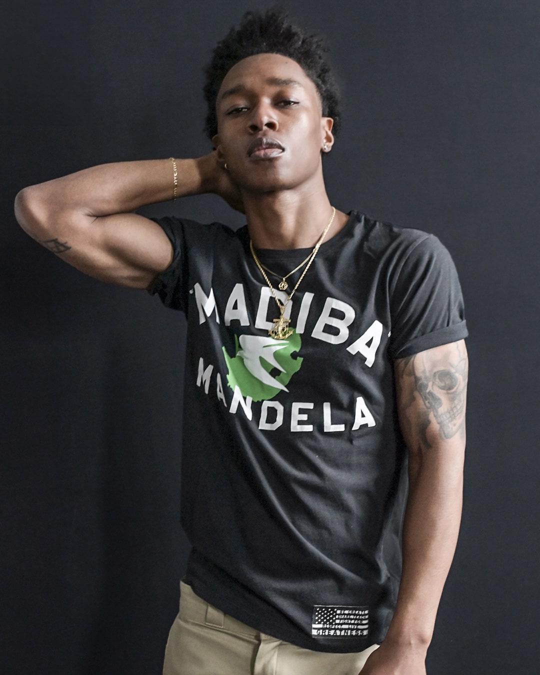 BHT - Mandela 'Madiba' Black Tee