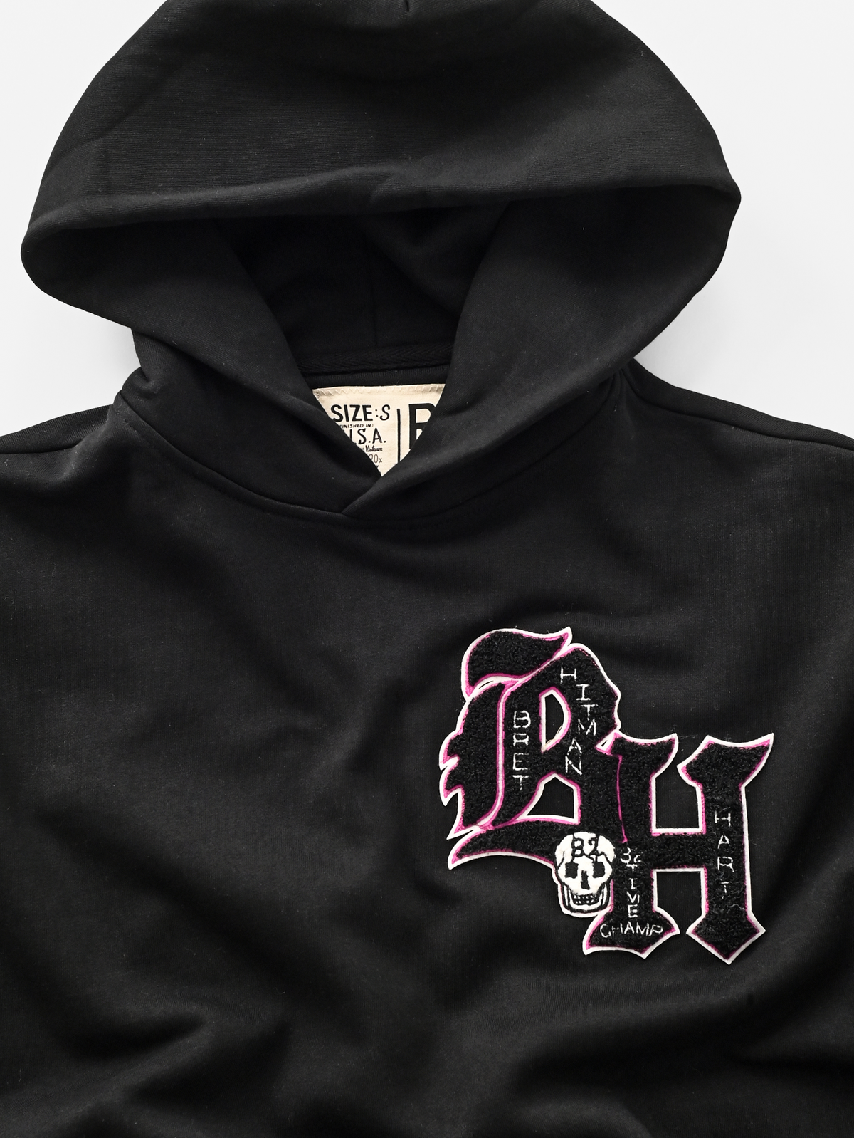 Bret Hart Hitman Black PO Heavyweight Hoody