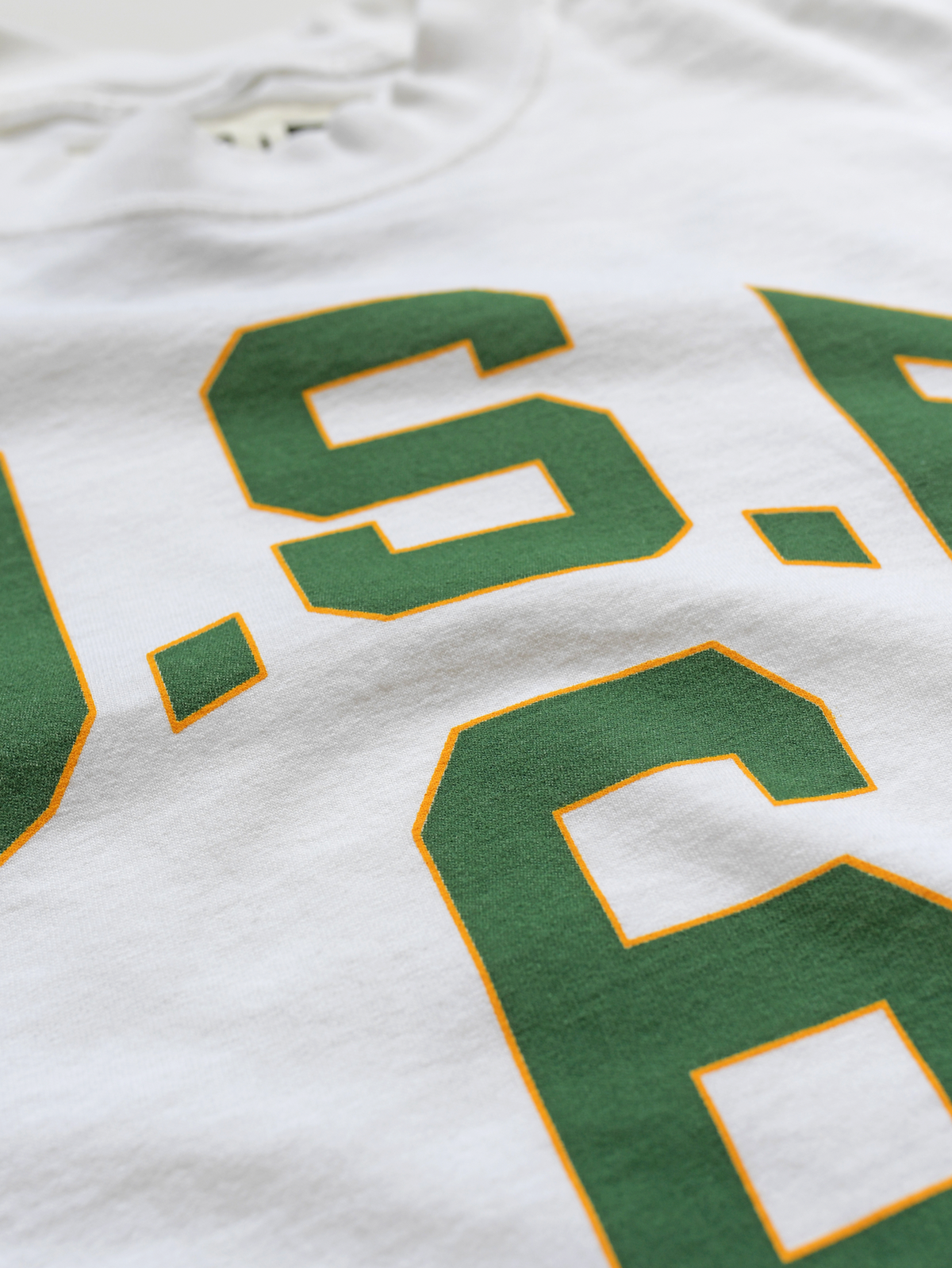 USF - Bill Russell #6 White Heavyweight Tee