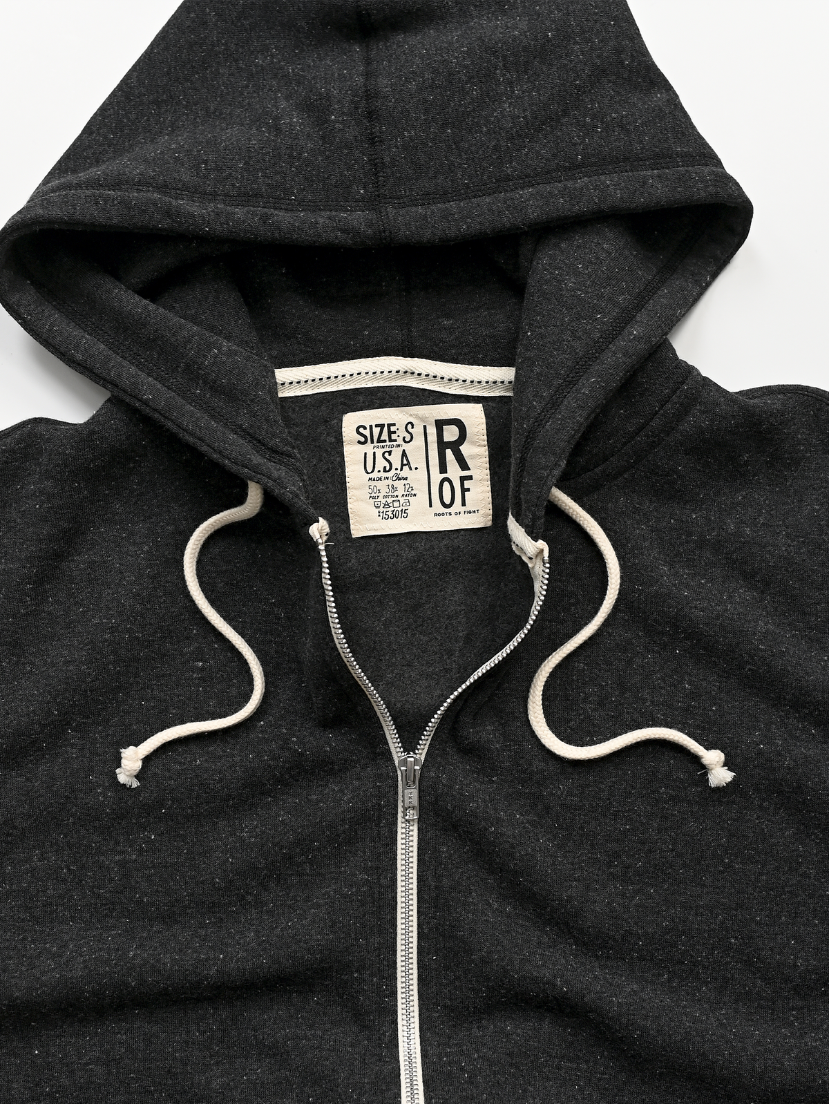 Supersoft Midweight Heather Black Full Zip Hoody
