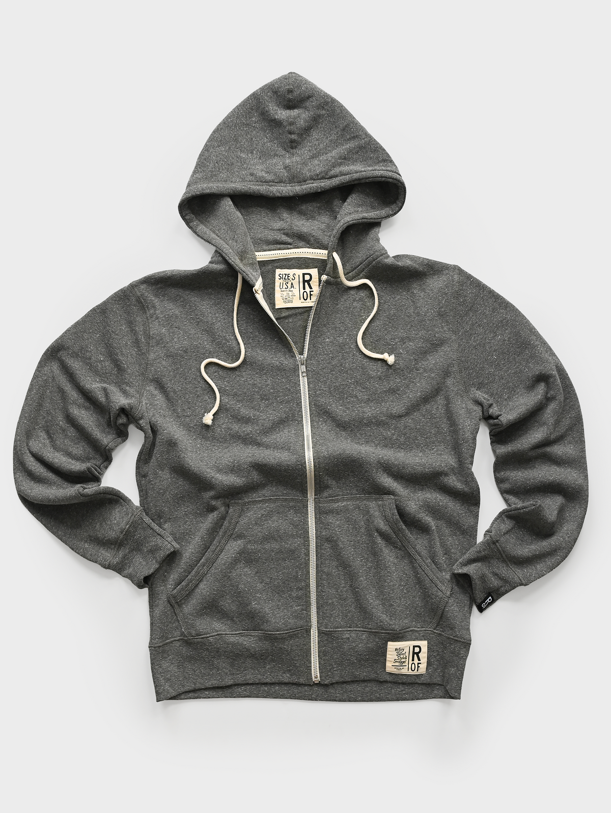 Supersoft Midweight Heather Grey Full Zip Hoody