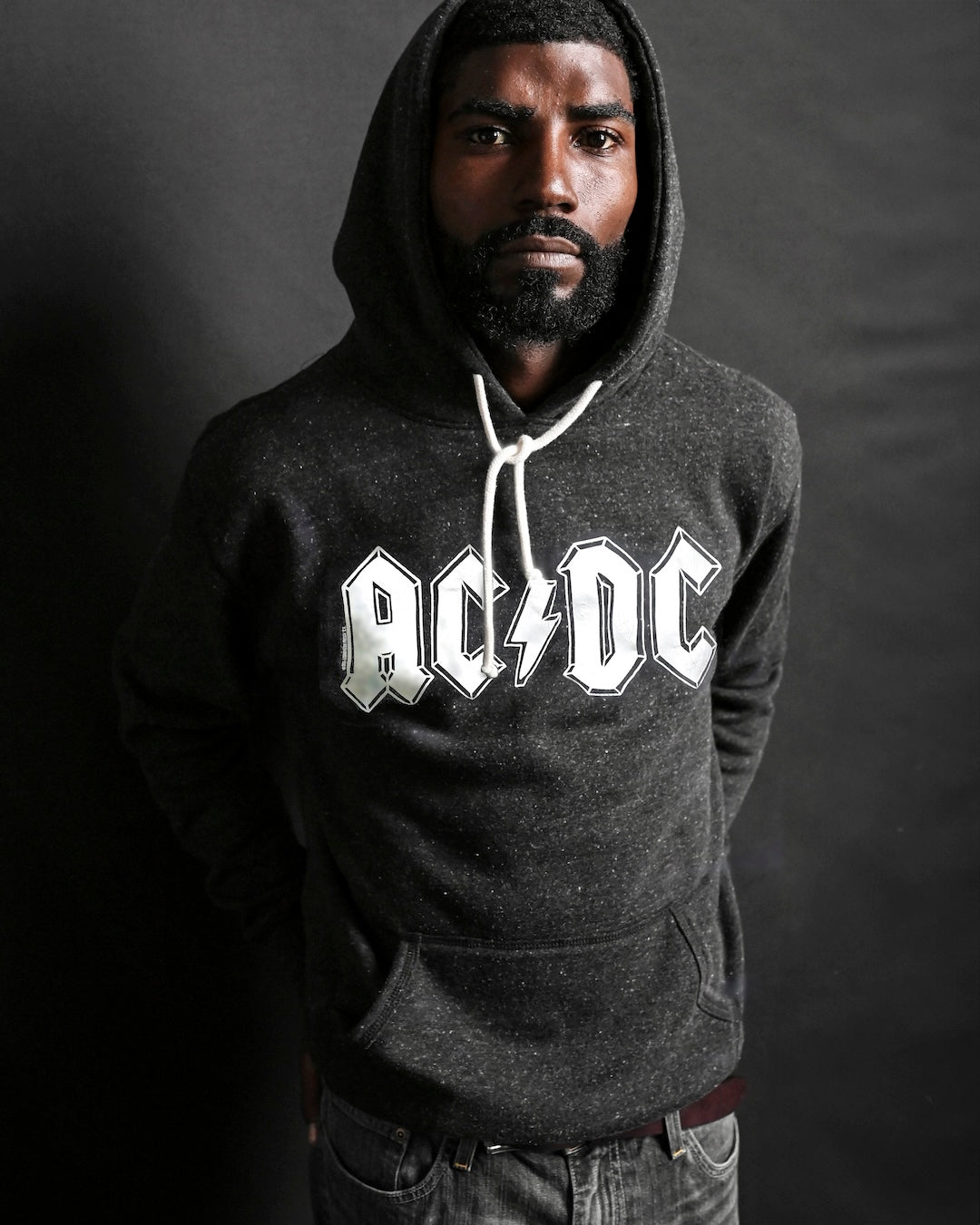 AC/DC Classic Black PO Hoody - Roots of Fight Canada