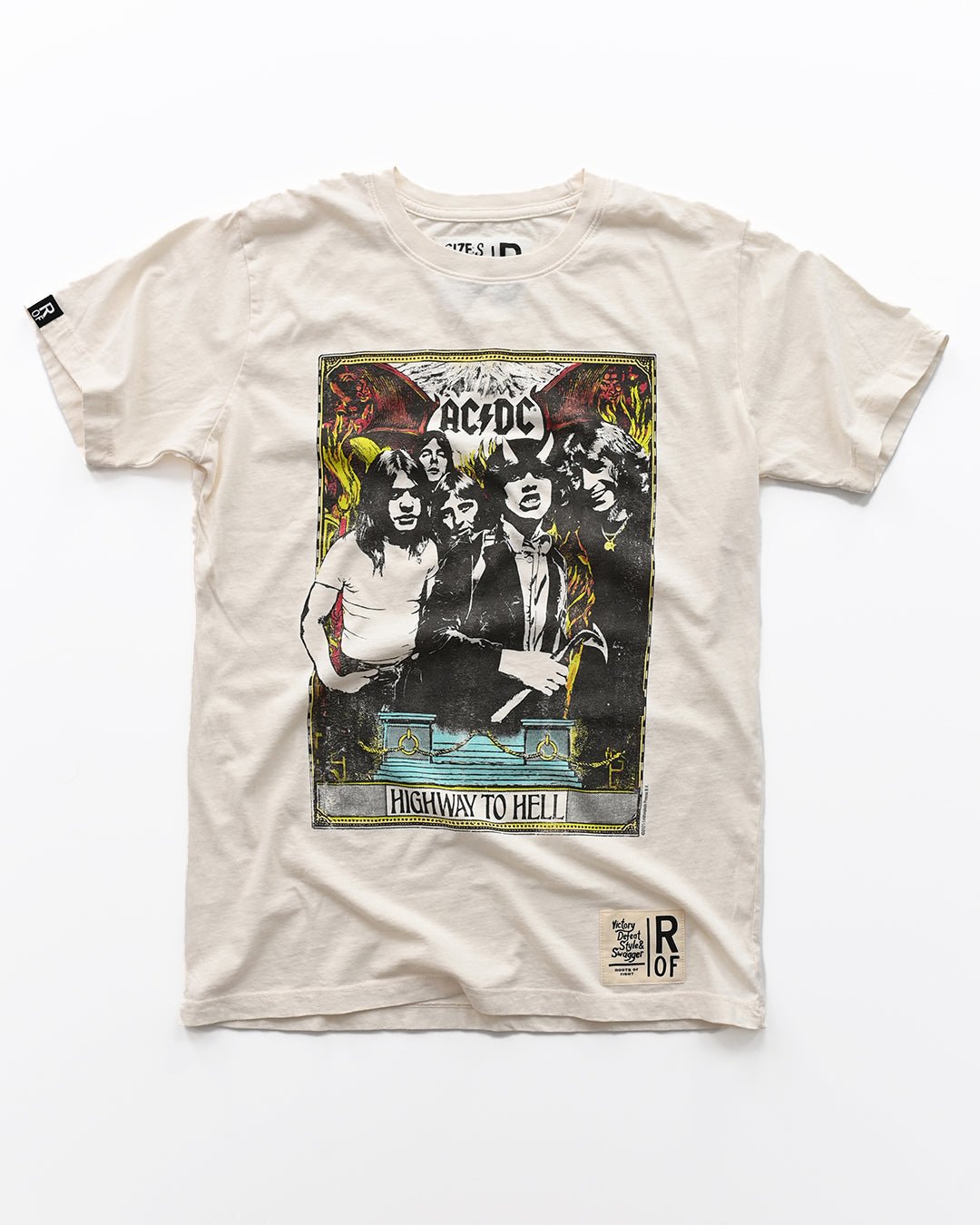 AC/DC Highway To Hell Photo White Tee - Roots of Fight Canada