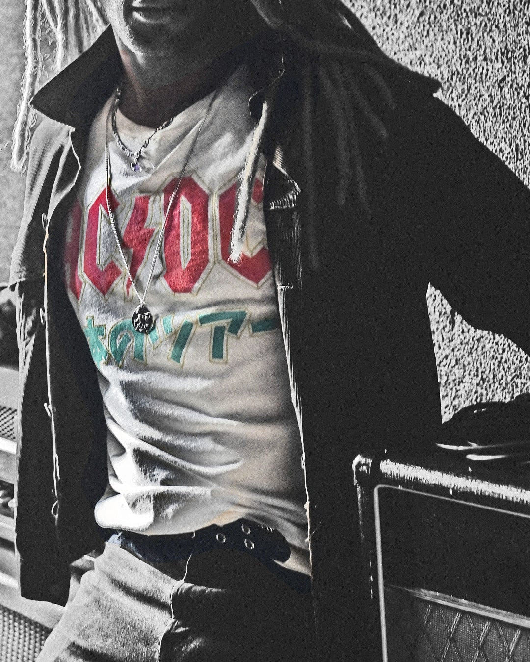 AC/DC Japan Tour White Tee - Roots of Fight Canada