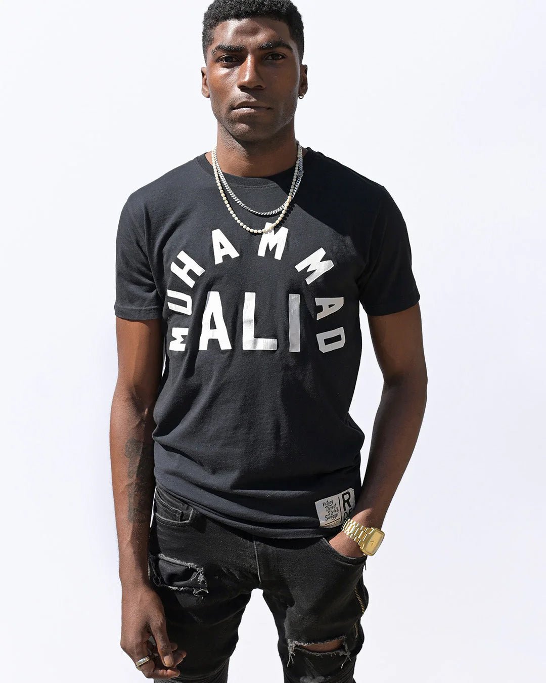 Ali Champ Is Back Black Tee - Roots of Fight Canada