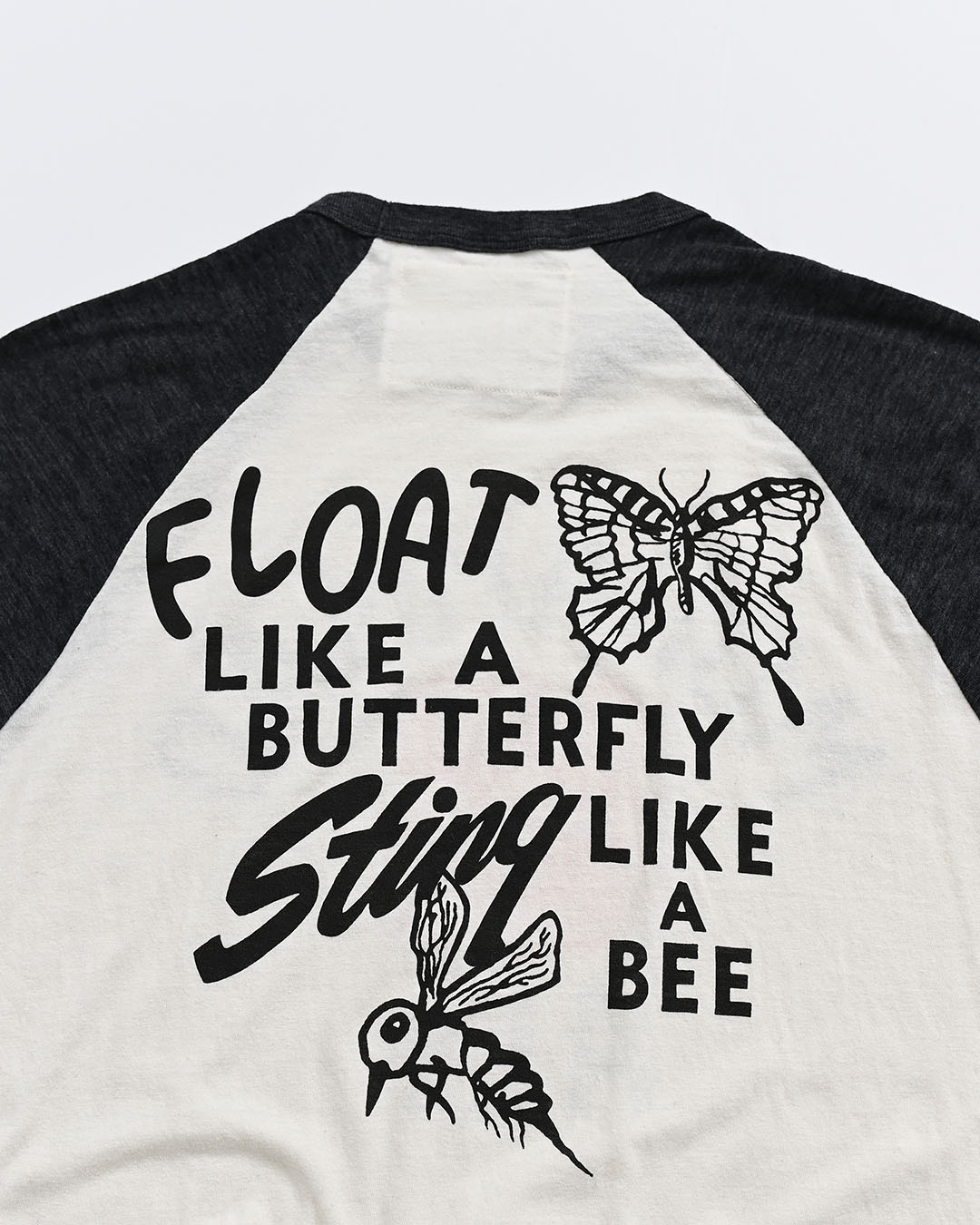 Ali Deer Lake Quote Black Raglan - Roots of Fight Canada