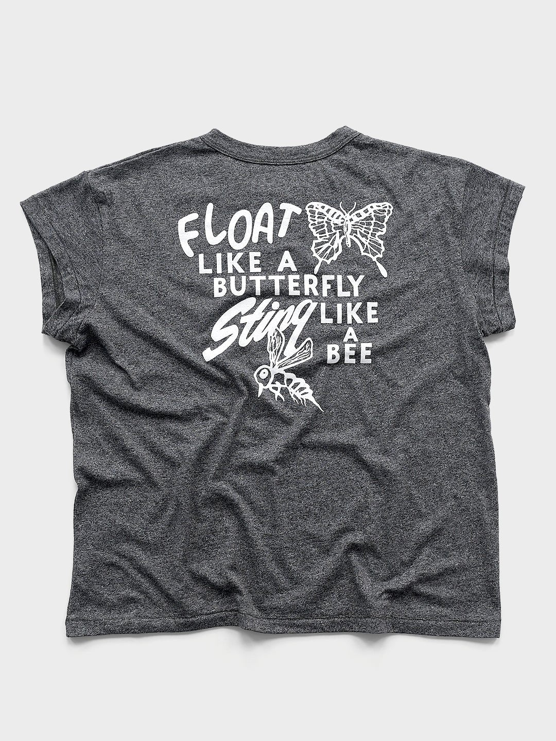 Ali Float Like A Butterfly Women's Black Tee - Roots of Fight Canada