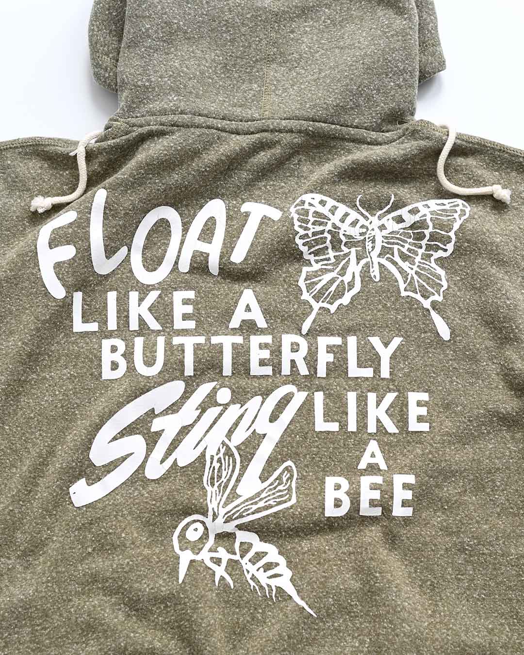 Ali Float Quote Heather Olive PO Hoody - Roots of Fight Canada