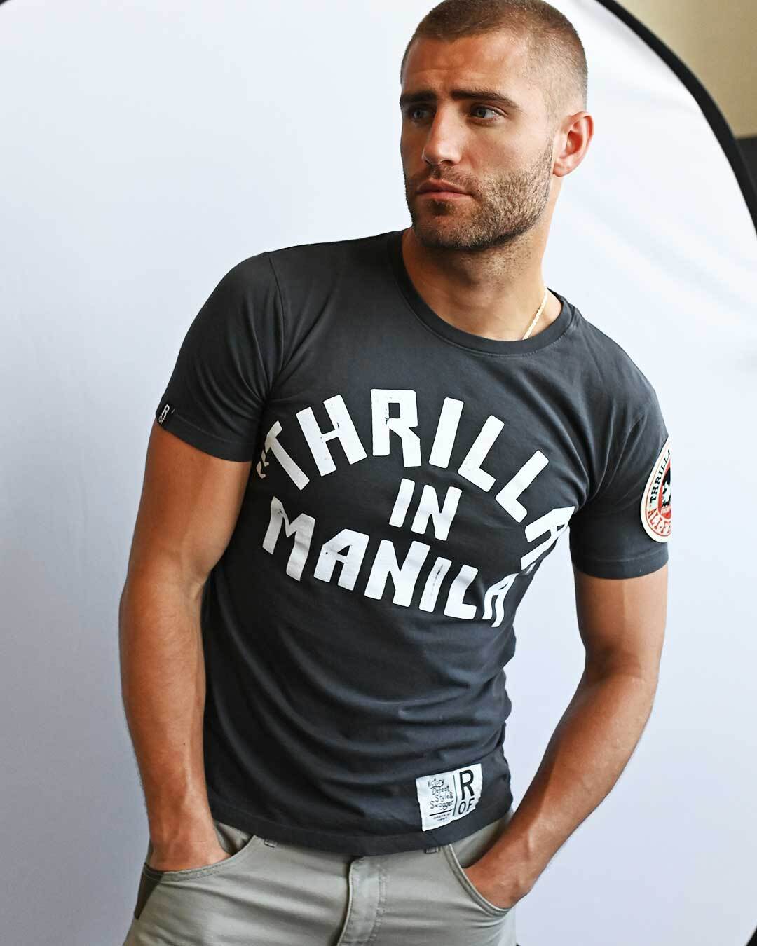 Ali - Frazier Thrilla in Manila Black Tee - Roots of Fight Canada