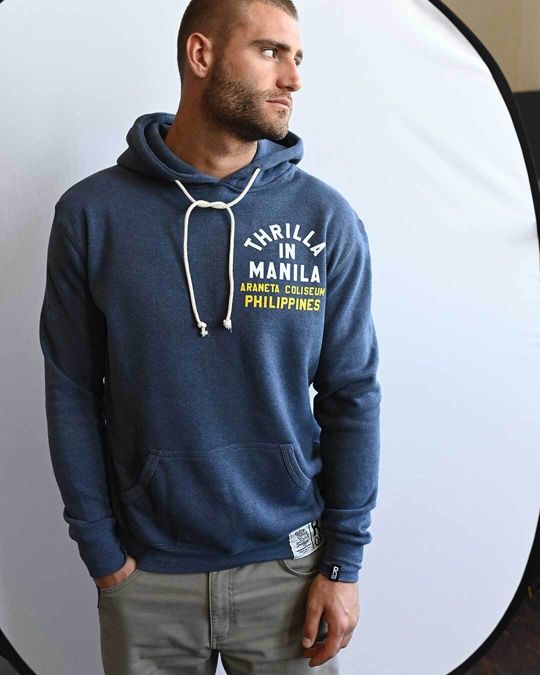 Ali - Frazier Thrilla in Manila Navy PO Hoody - Roots of Fight Canada