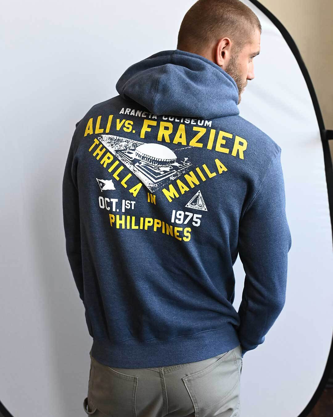 Ali - Frazier Thrilla in Manila Navy PO Hoody - Roots of Fight Canada