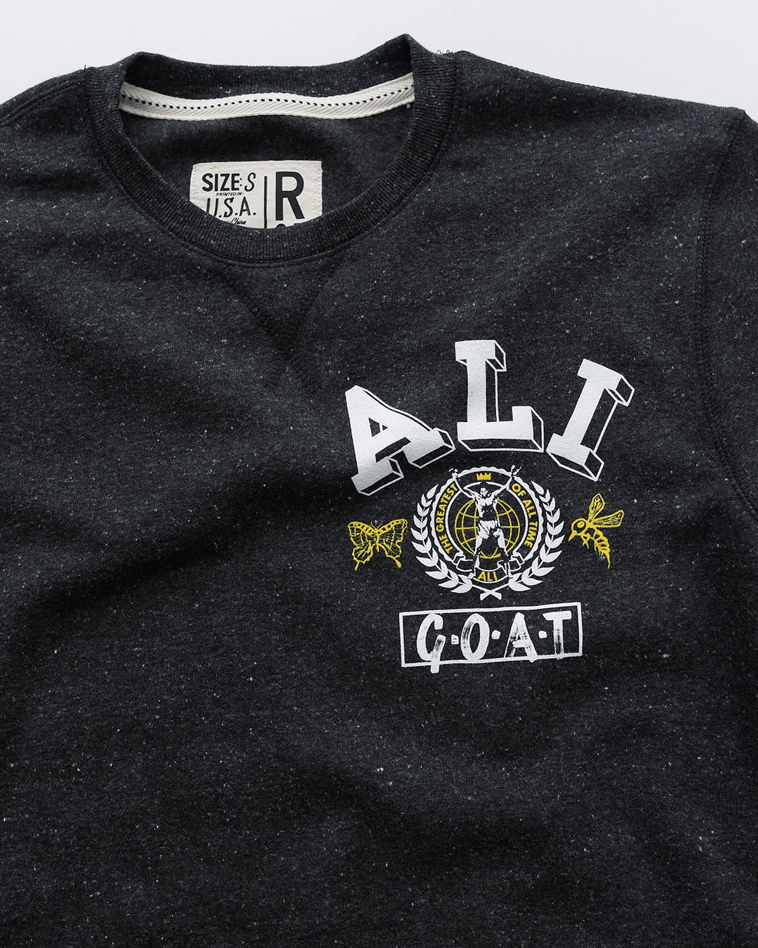 Ali GOAT Black Sweatshirt - Roots of Fight Canada