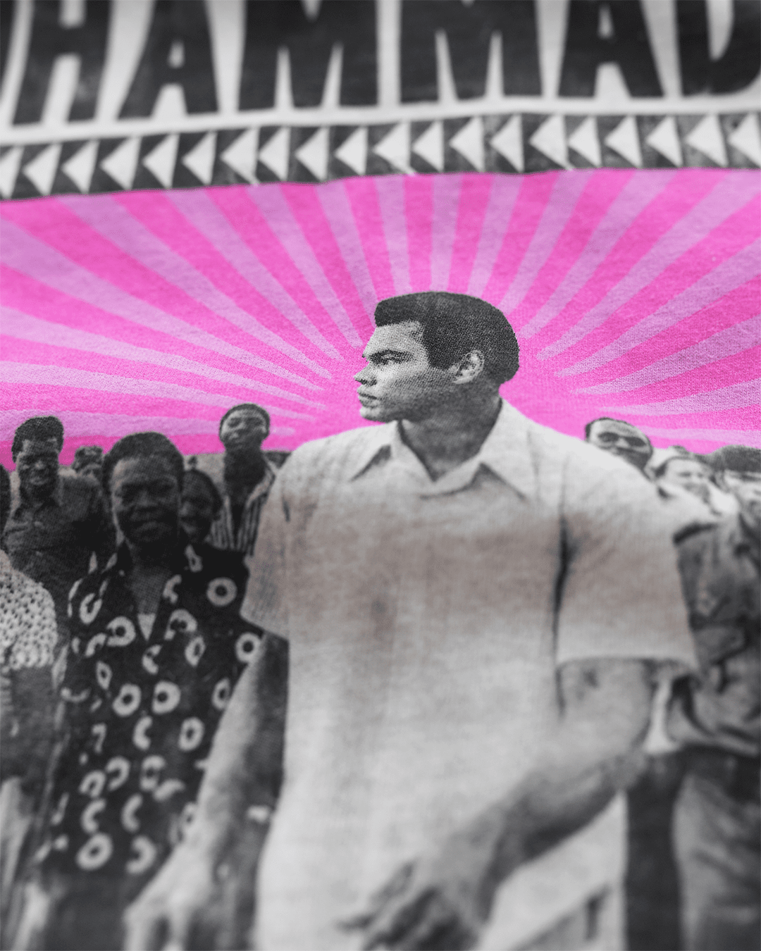 Ali Kinshasa Zaire '74 White Tee - Roots of Fight Canada