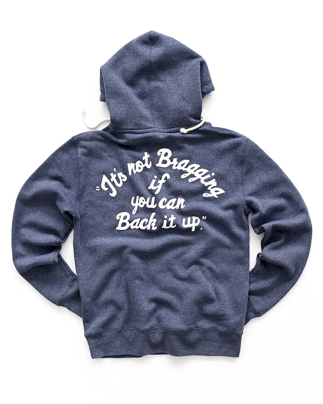 Ali LK 'It's not bragging' Navy PO Hoody - Roots of Fight Canada