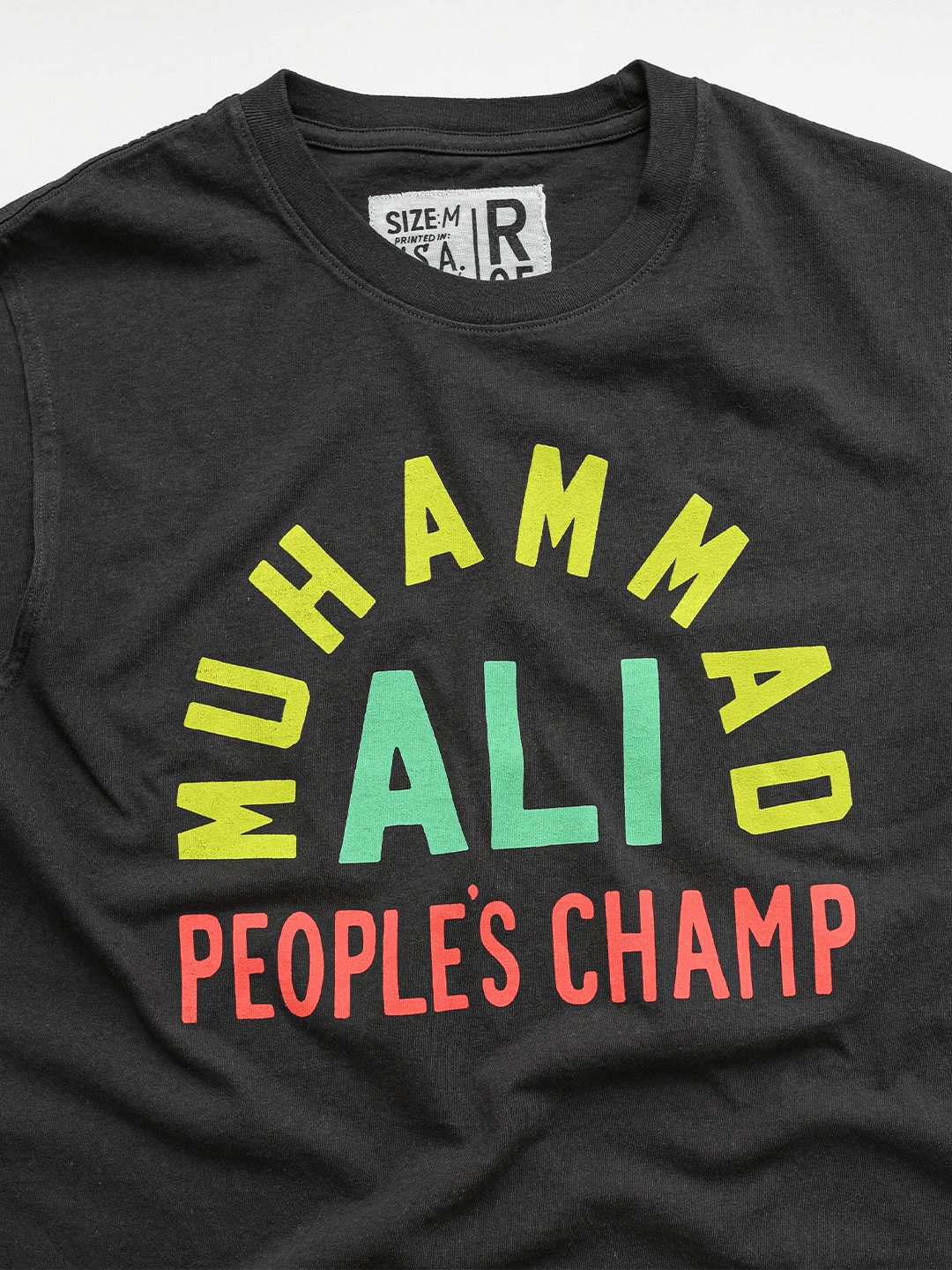 Ali People's Champ Black Muscle Tee - Roots of Fight Canada