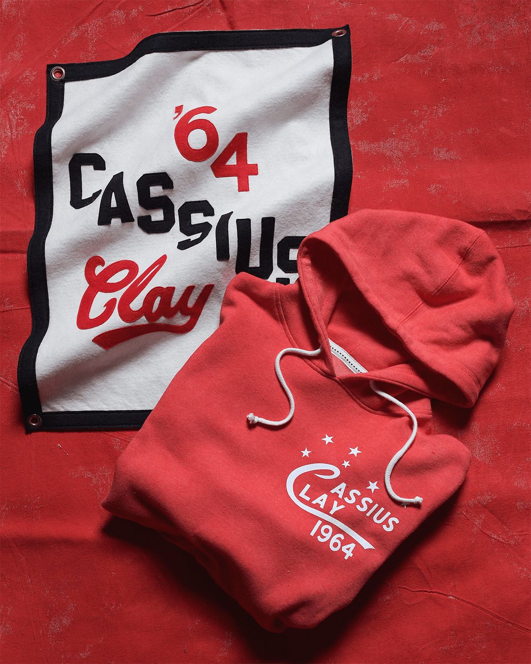 Ali Shook Up The World '64 Red PO Hoody - Roots of Fight Canada