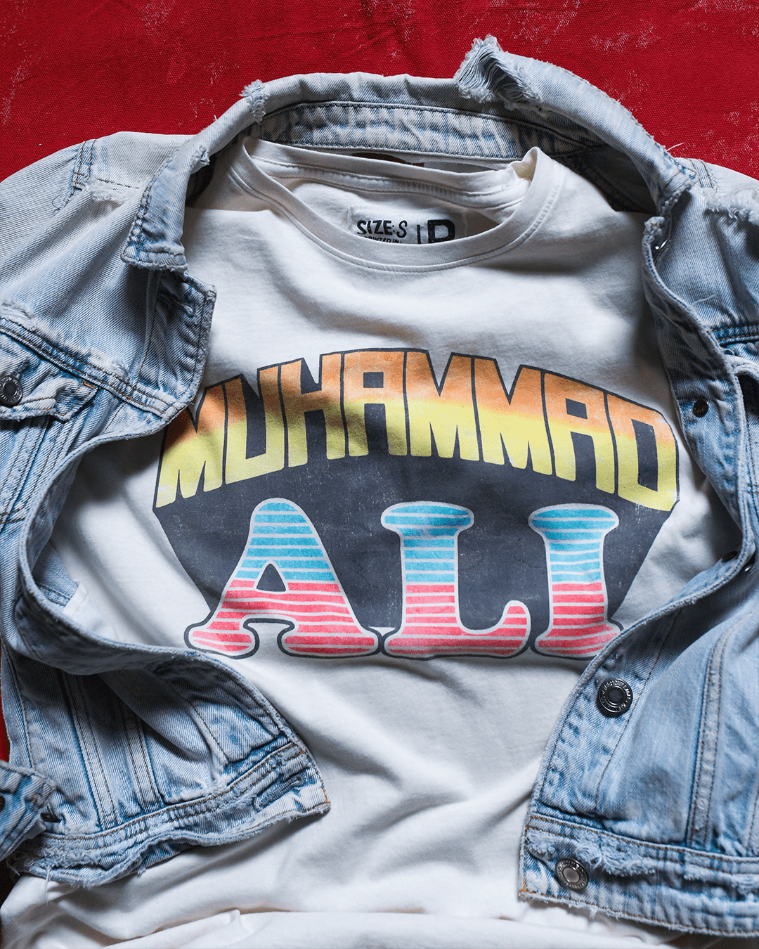 Ali Vintage Throwback White Tee - Roots of Fight Canada