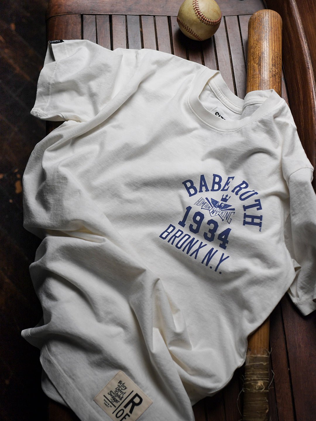 Babe Ruth 1934 NY White Tee - Roots of Fight Canada