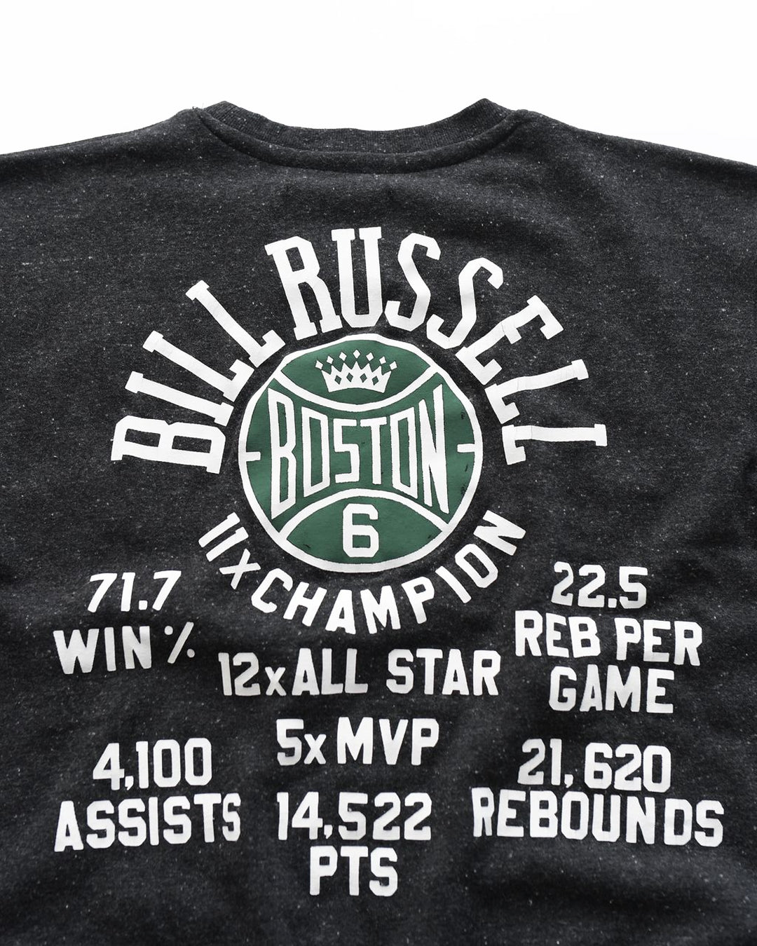 Bill Russell 6 Black Sweatshirt - Roots of Fight Canada