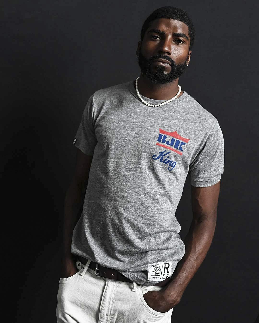 Billie Jean King Classic Grey Tee - Roots of Fight Canada