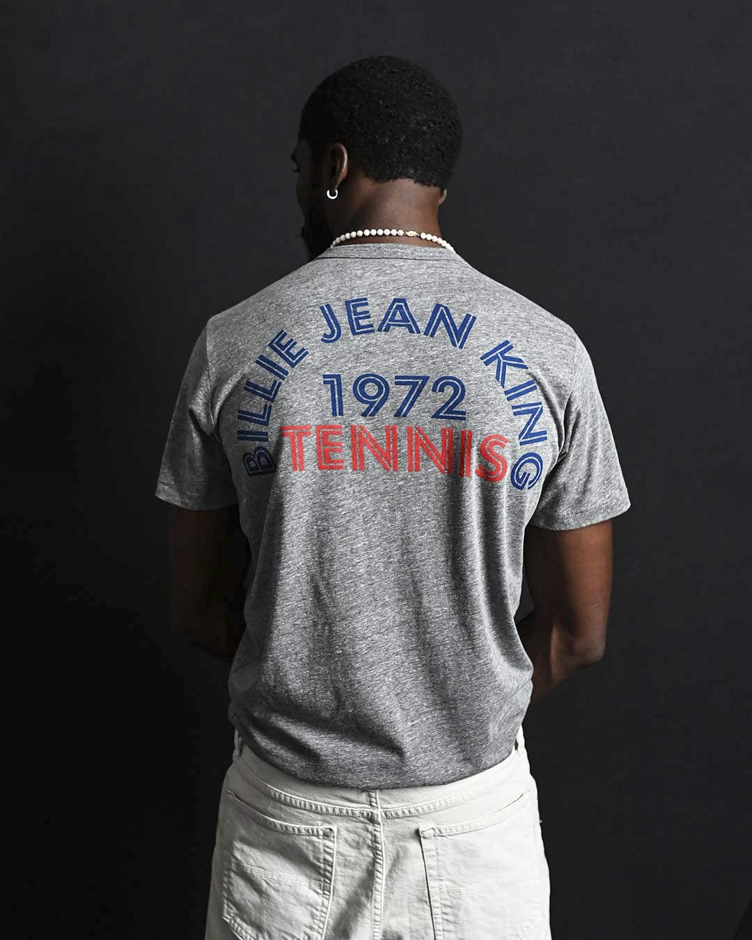 Billie Jean King Classic Grey Tee - Roots of Fight Canada