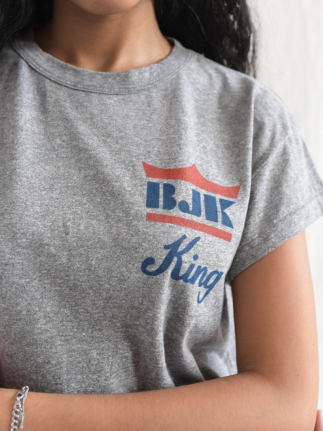 Billie Jean King Classic Women's Grey Tee - Roots of Fight Canada