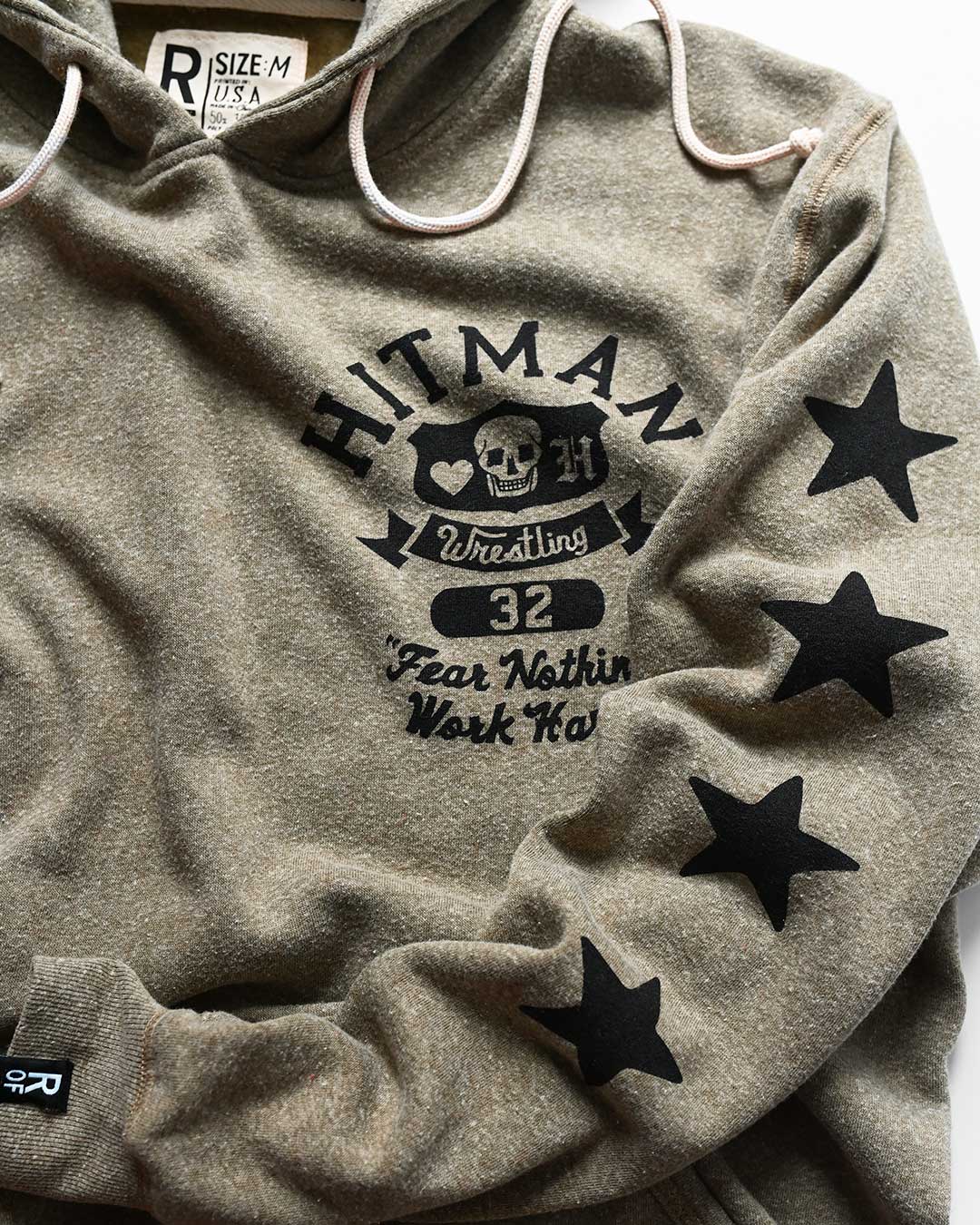 Bret Hart 'Fear Nothing' Olive PO Hoody - Roots of Fight Canada