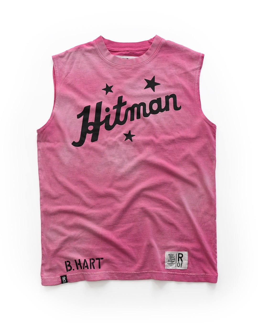Bret Hart Hitman Pink Muscle Tee - Roots of Fight Canada