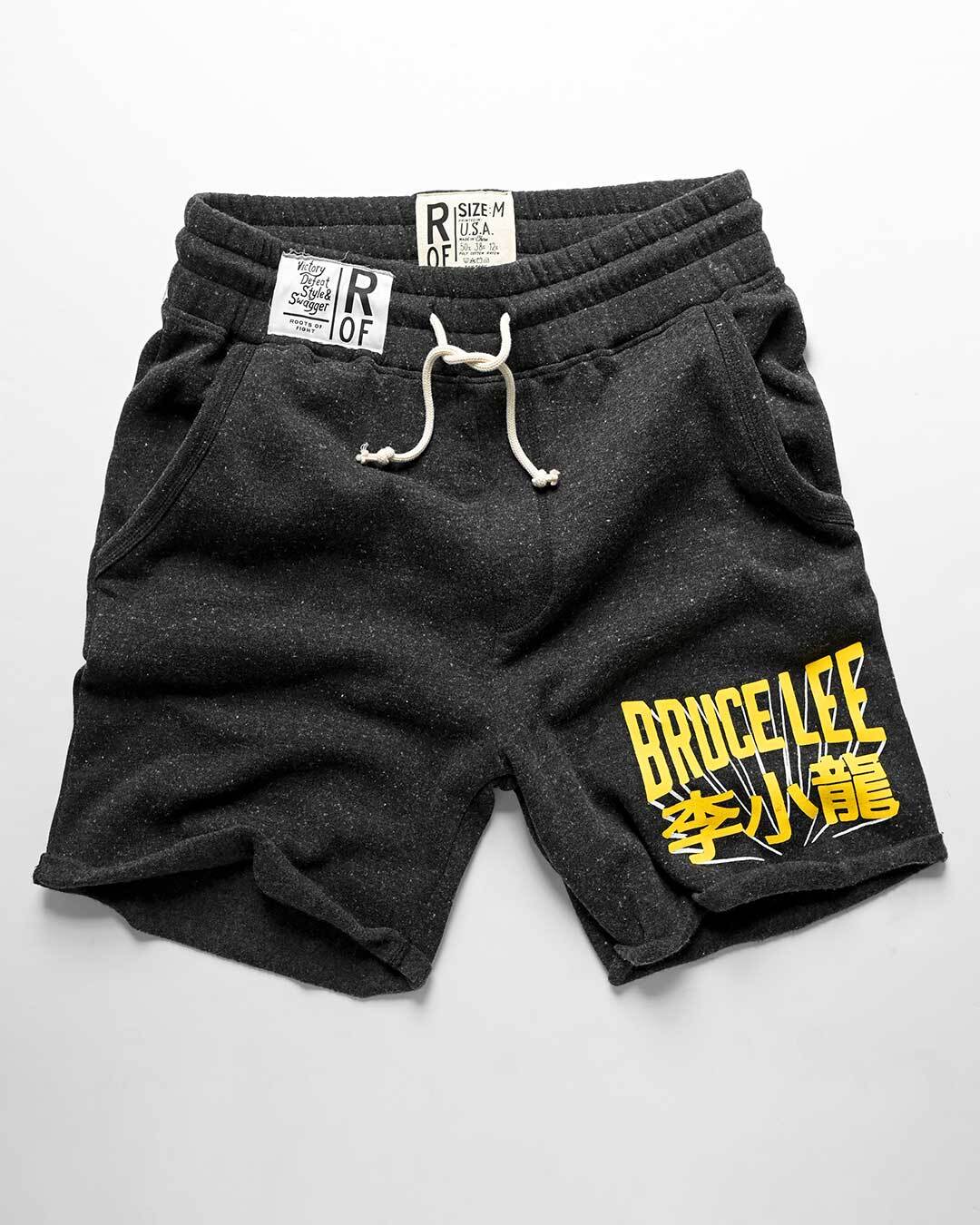 Bruce Lee Classic Black Shorts - Roots of Fight Canada