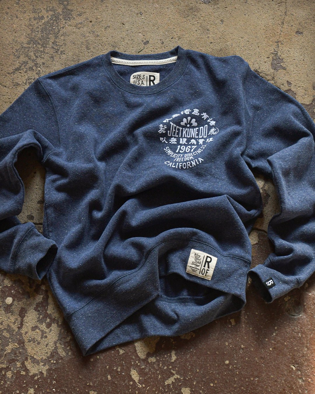 Bruce Lee Jeet Kune Do '67 Navy Sweatshirt - Roots of Fight Canada