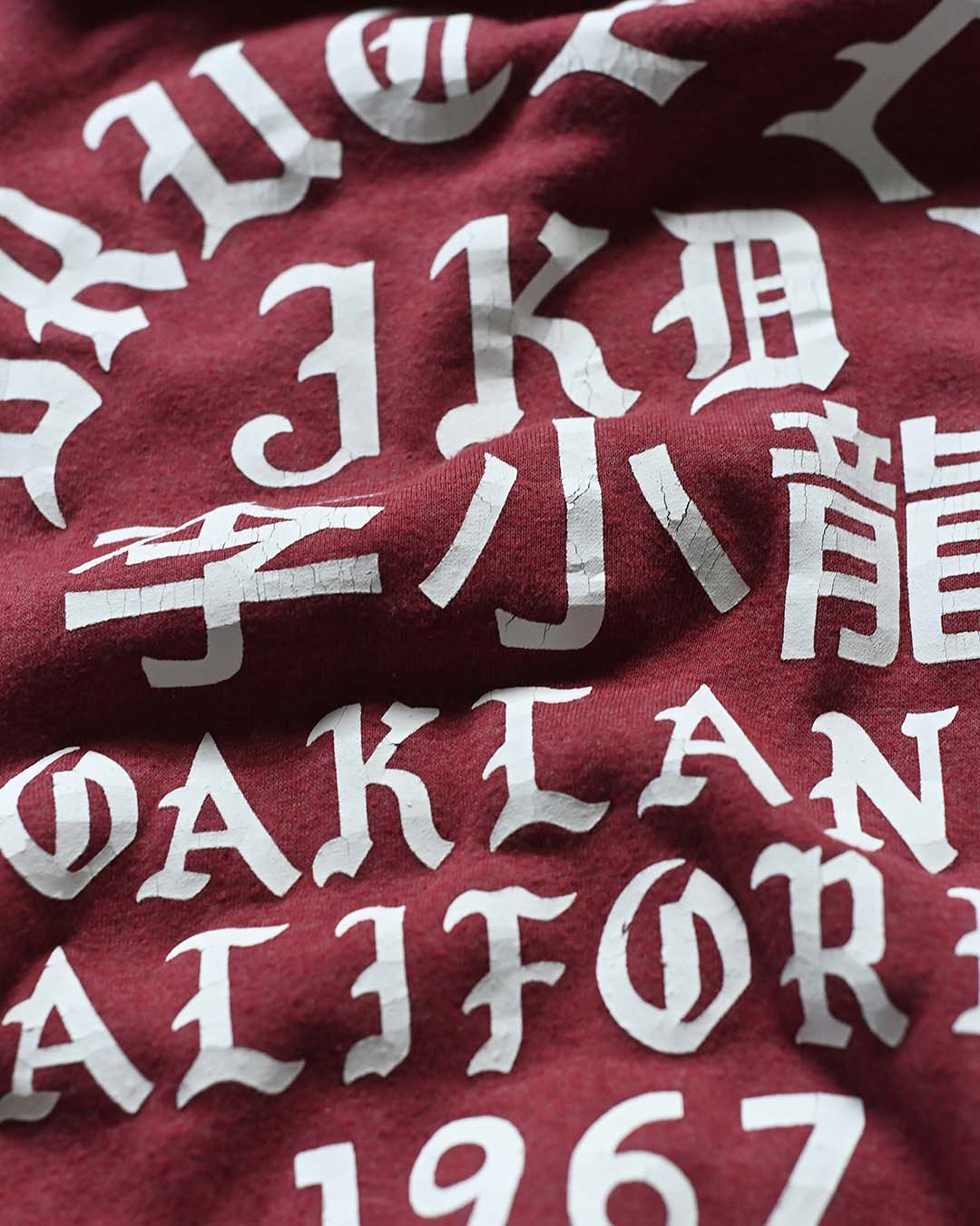 Bruce Lee Oakland '67 Cardinal PO Hoody - Roots of Fight Canada