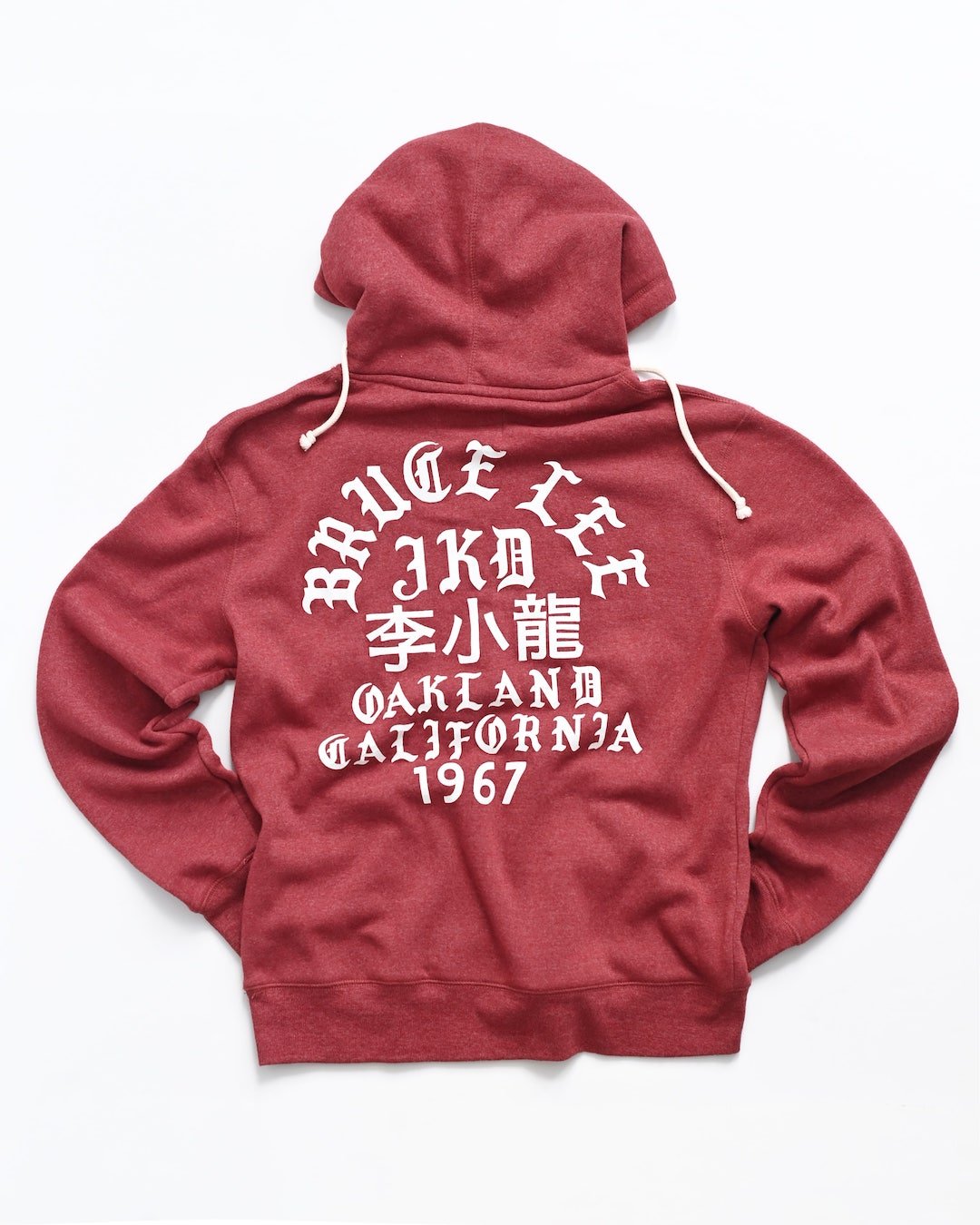 Bruce Lee Oakland '67 Cardinal PO Hoody - Roots of Fight Canada