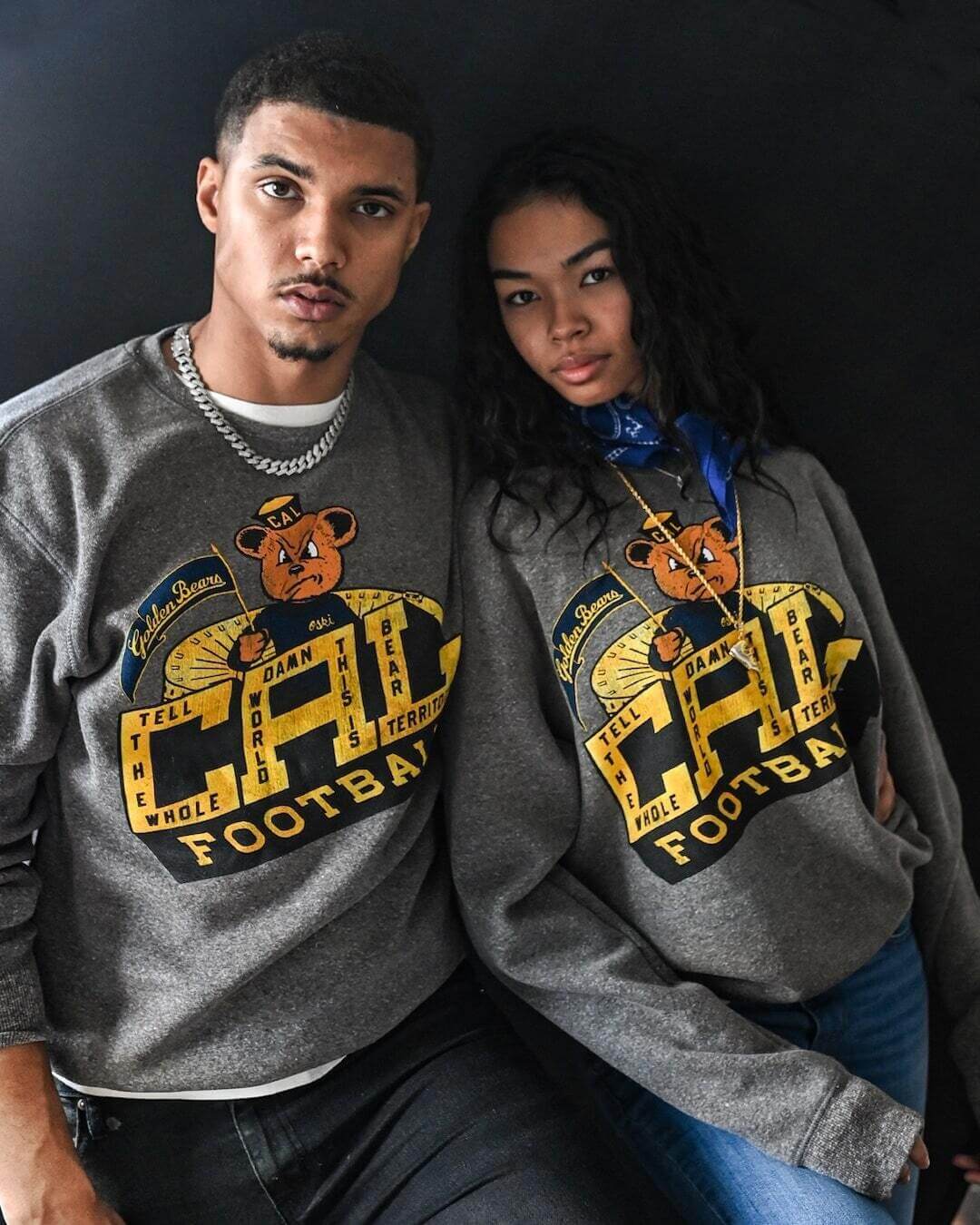 CAL - Golden Bears Football Grey Sweatshirt - Roots of Fight Canada