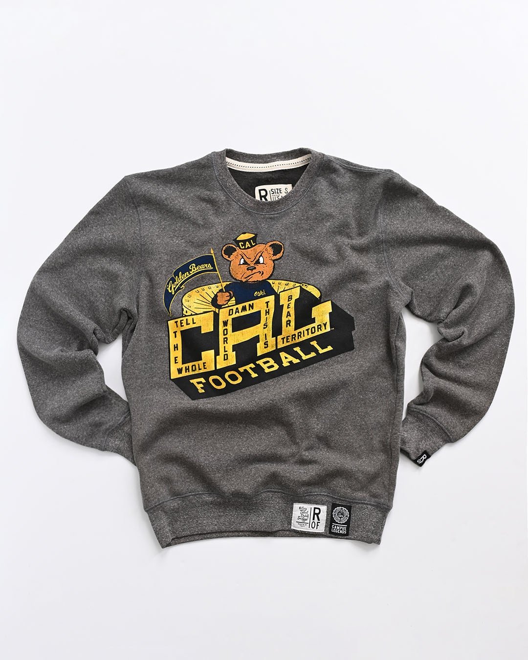 CAL - Golden Bears Football Grey Sweatshirt - Roots of Fight Canada