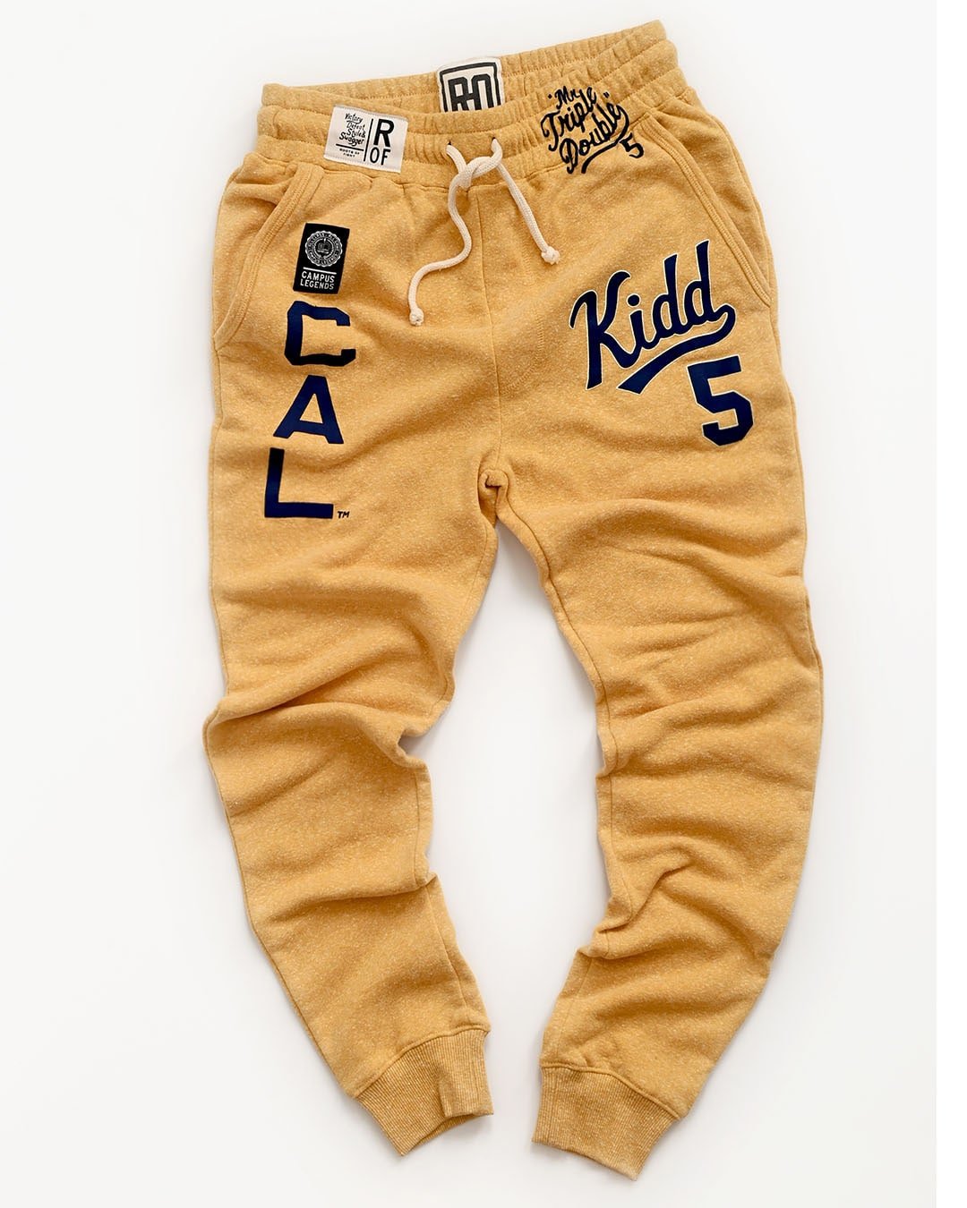 CAL - Jason Kidd #5 Gold Sweatpants - Roots of Fight Canada