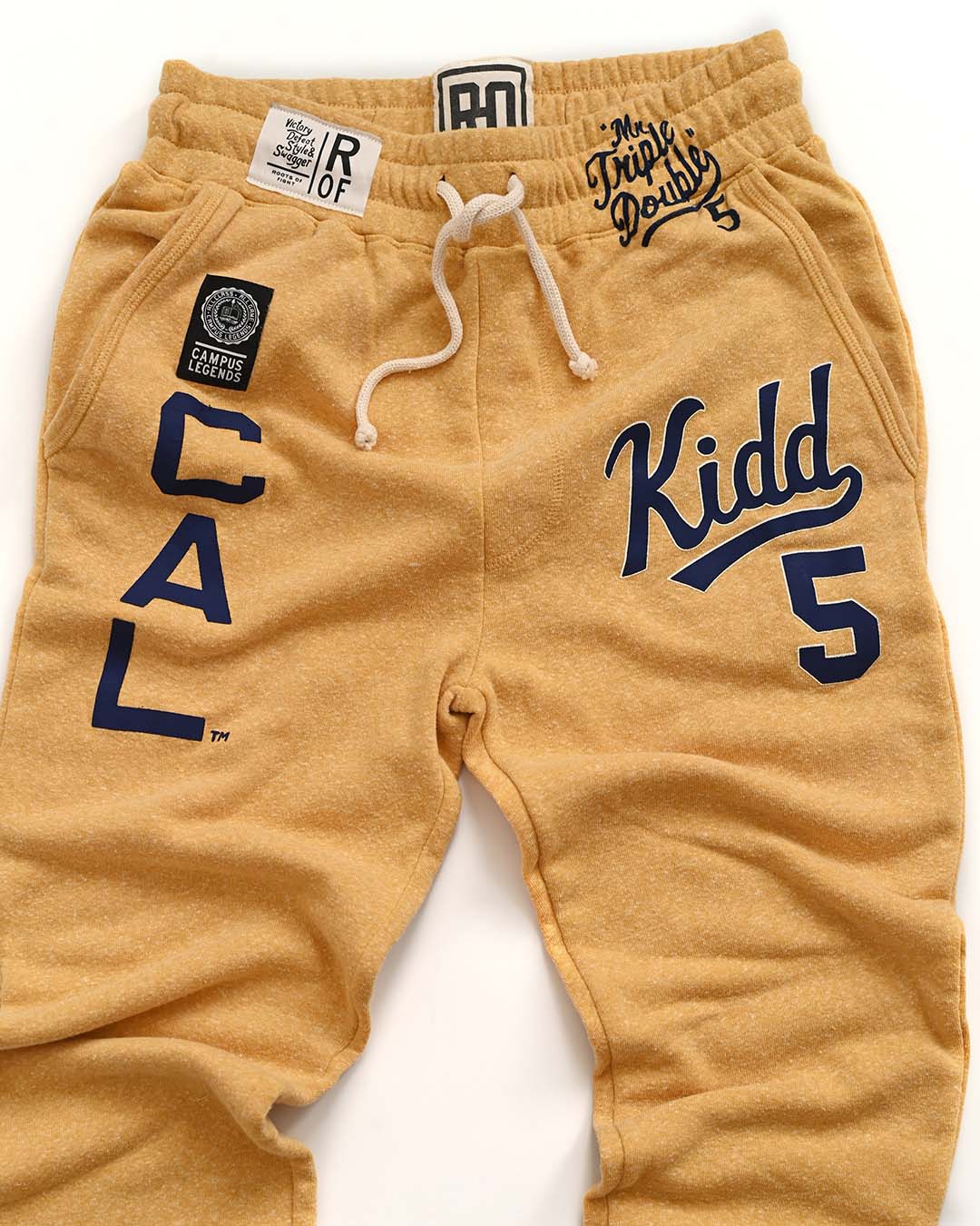 CAL - Jason Kidd #5 Gold Sweatpants - Roots of Fight Canada