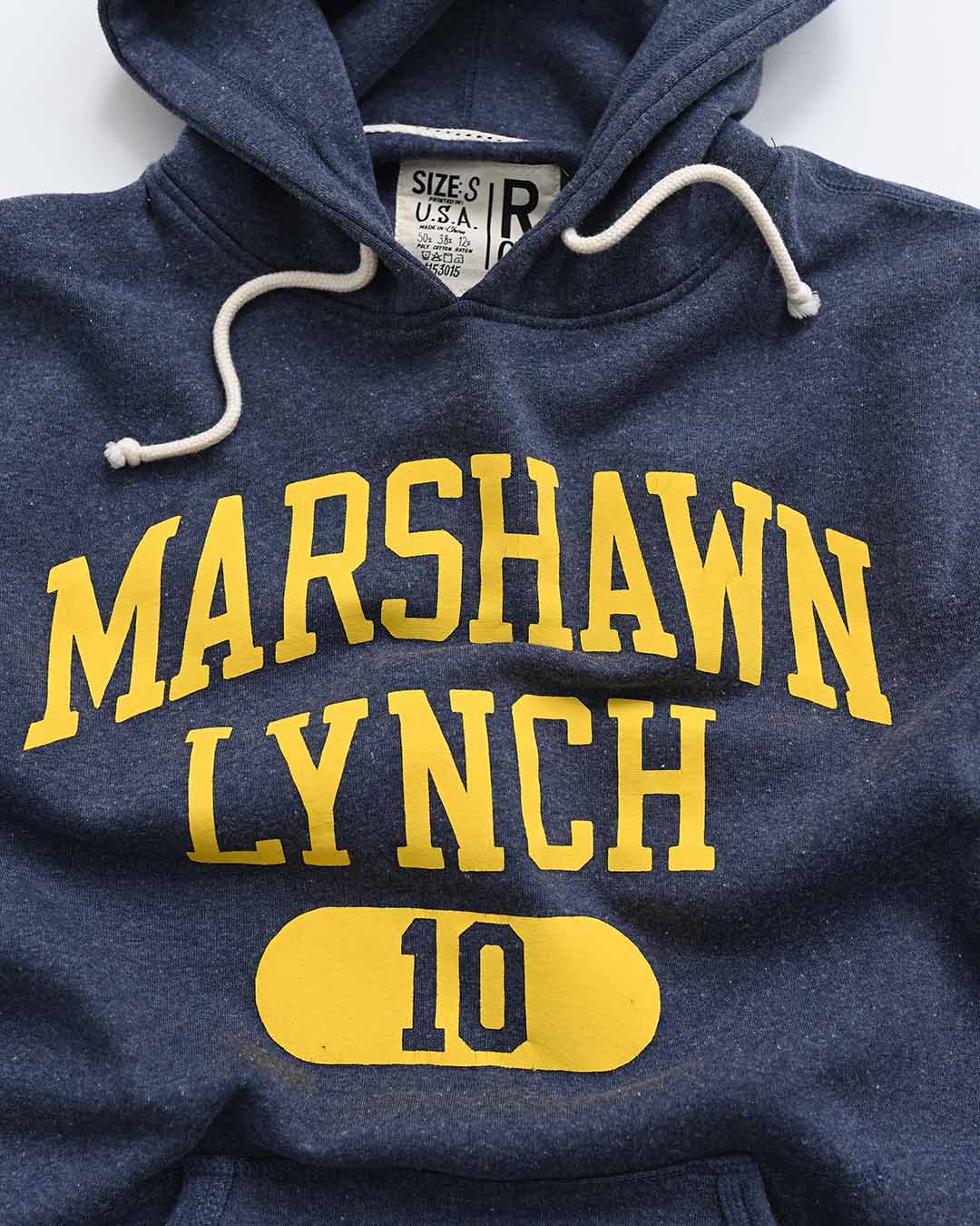 CAL - Marshawn Lynch 10 Navy PO Hoody - Roots of Fight Canada