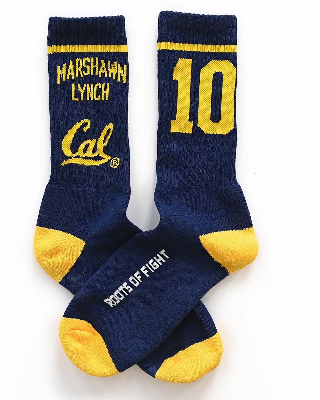CAL - Marshawn Lynch Golden Bears Navy Socks - Roots of Fight Canada