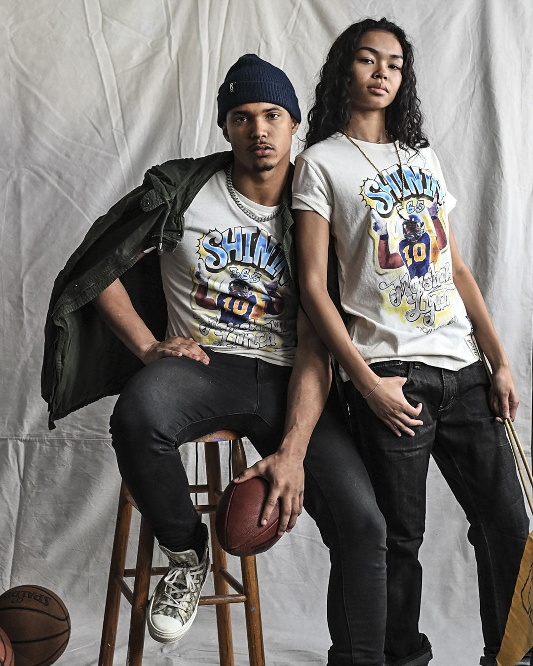 CAL - Marshawn Lynch Shinin' 365 White Tee - Roots of Fight Canada