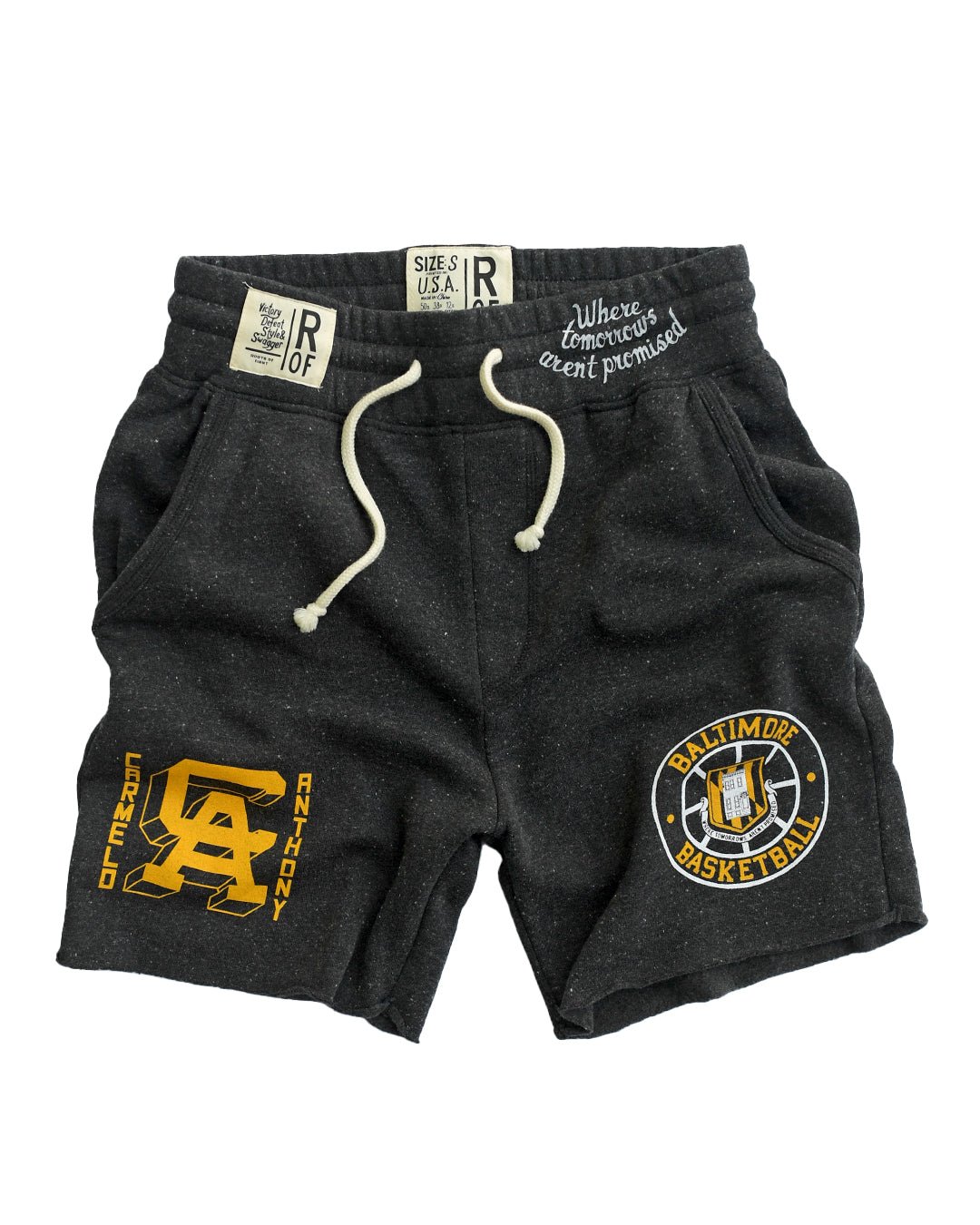 Carmelo Anthony Baltimore Pride Black Shorts - Roots of Fight Canada