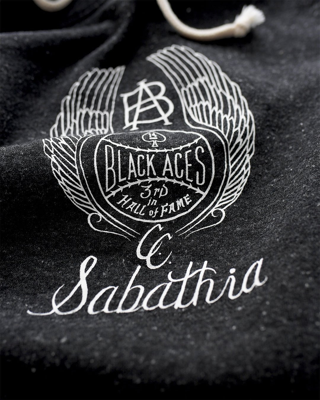 CC Sabathia Black Aces Black PO Hoody - Roots of Fight Canada