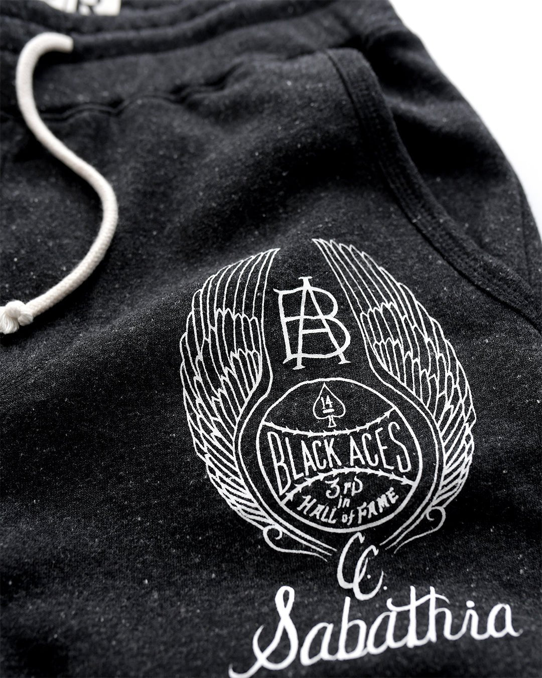 CC Sabathia Black Aces Black Sweatpants - Roots of Fight Canada