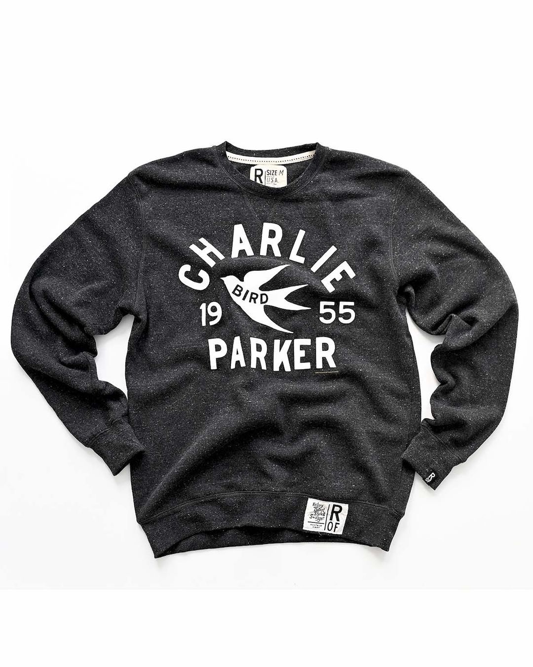 Charlie "Bird" Parker '55 Black Sweatshirt - Roots of Fight Canada