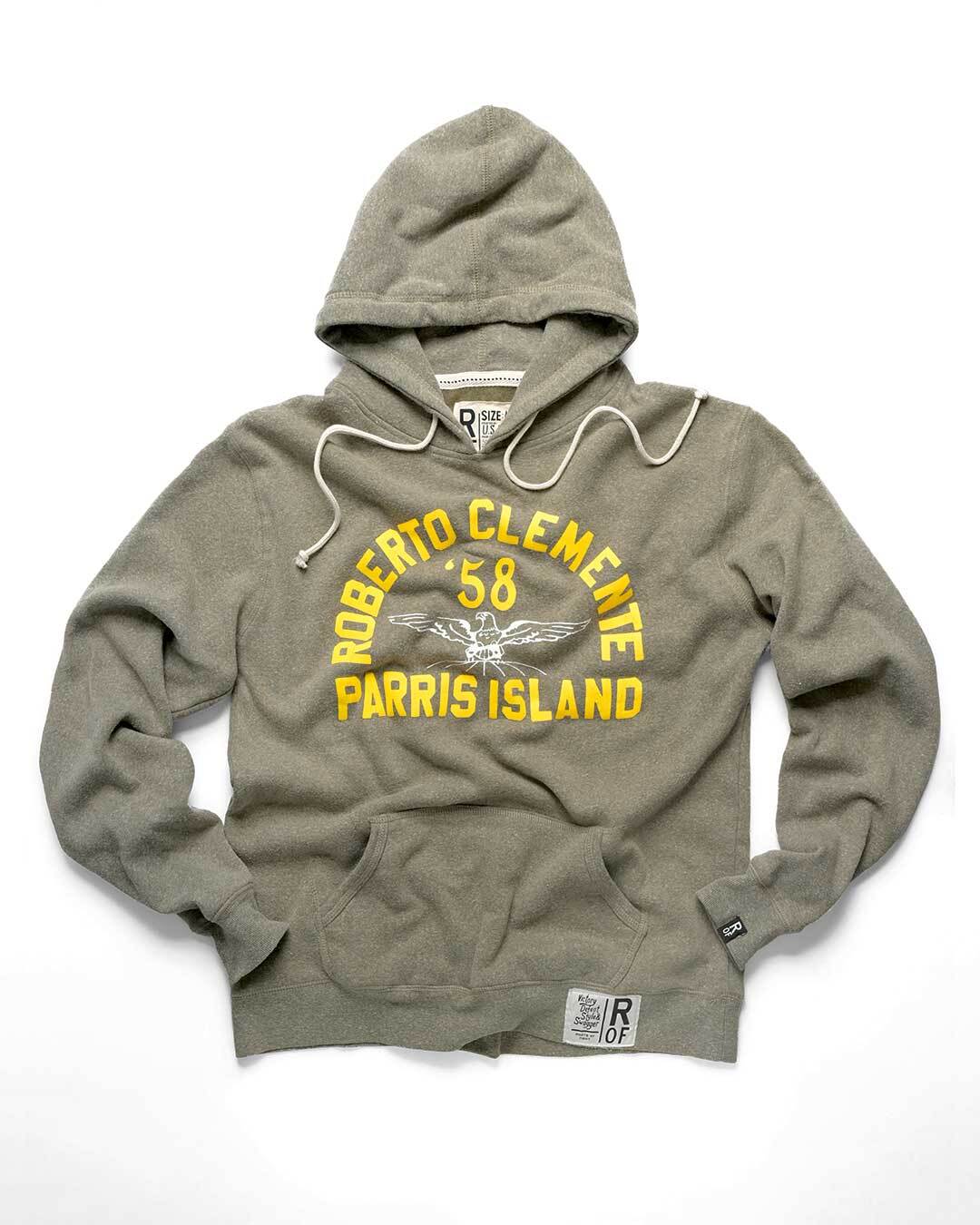 Clemente Parris Island Heather Olive PO Hoody - Roots of Fight Canada