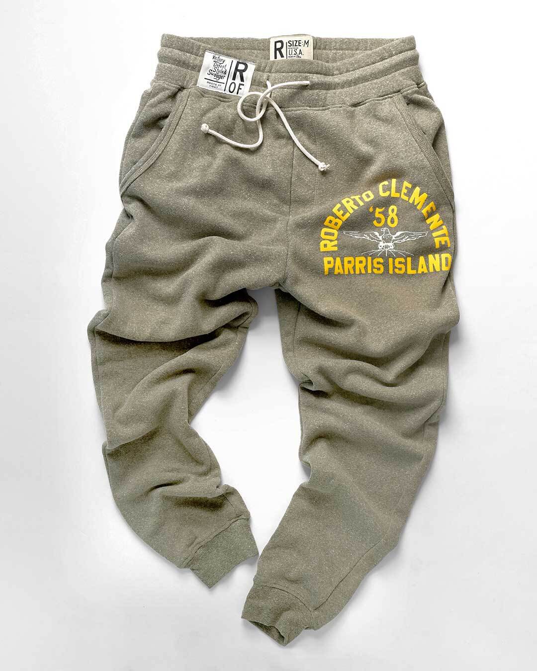 Clemente Parris Island Heather Olive Sweatpants - Roots of Fight Canada