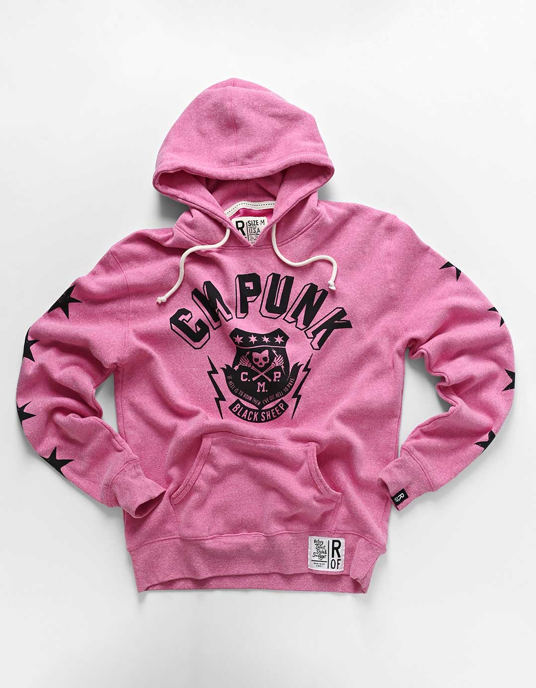 CM Punk 'Black Sheep' Pink PO Hoody - Roots of Fight Canada