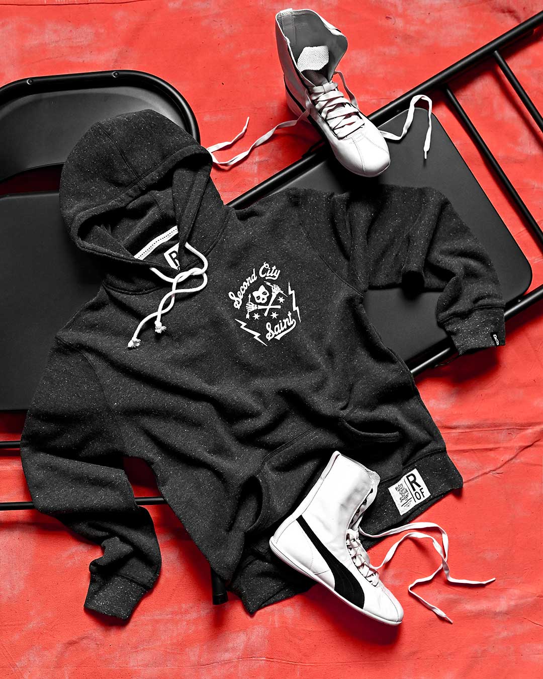 CM Punk 'Second City Saint' Black PO Hoody - Roots of Fight Canada