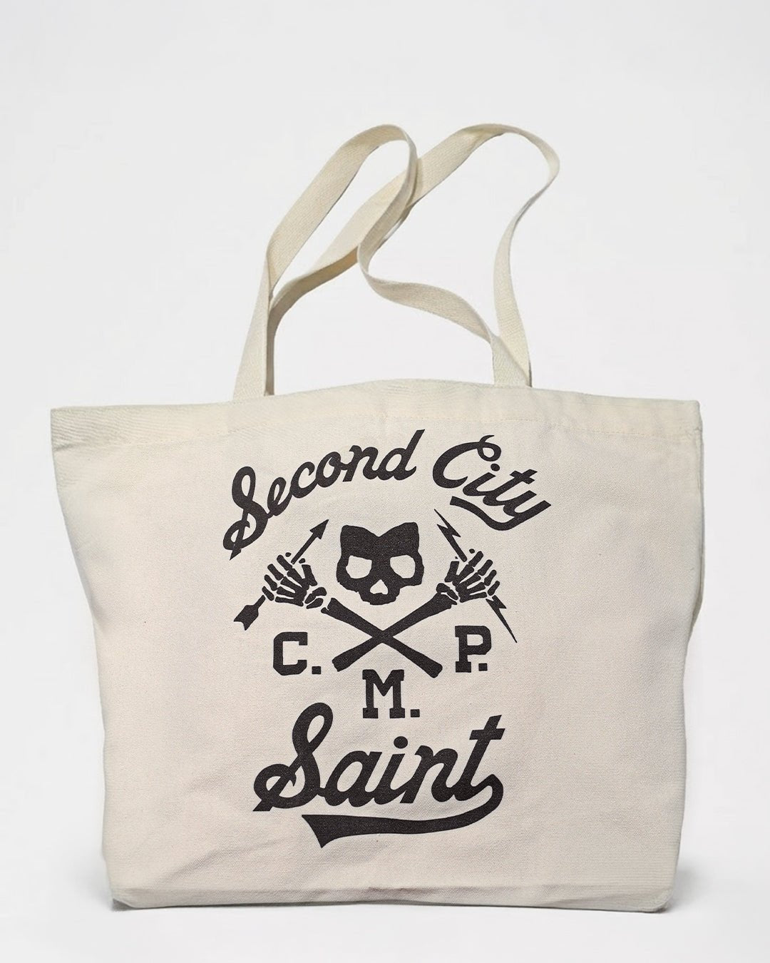 CM Punk Second City Saint Ivory Tote Bag - Roots of Fight Canada