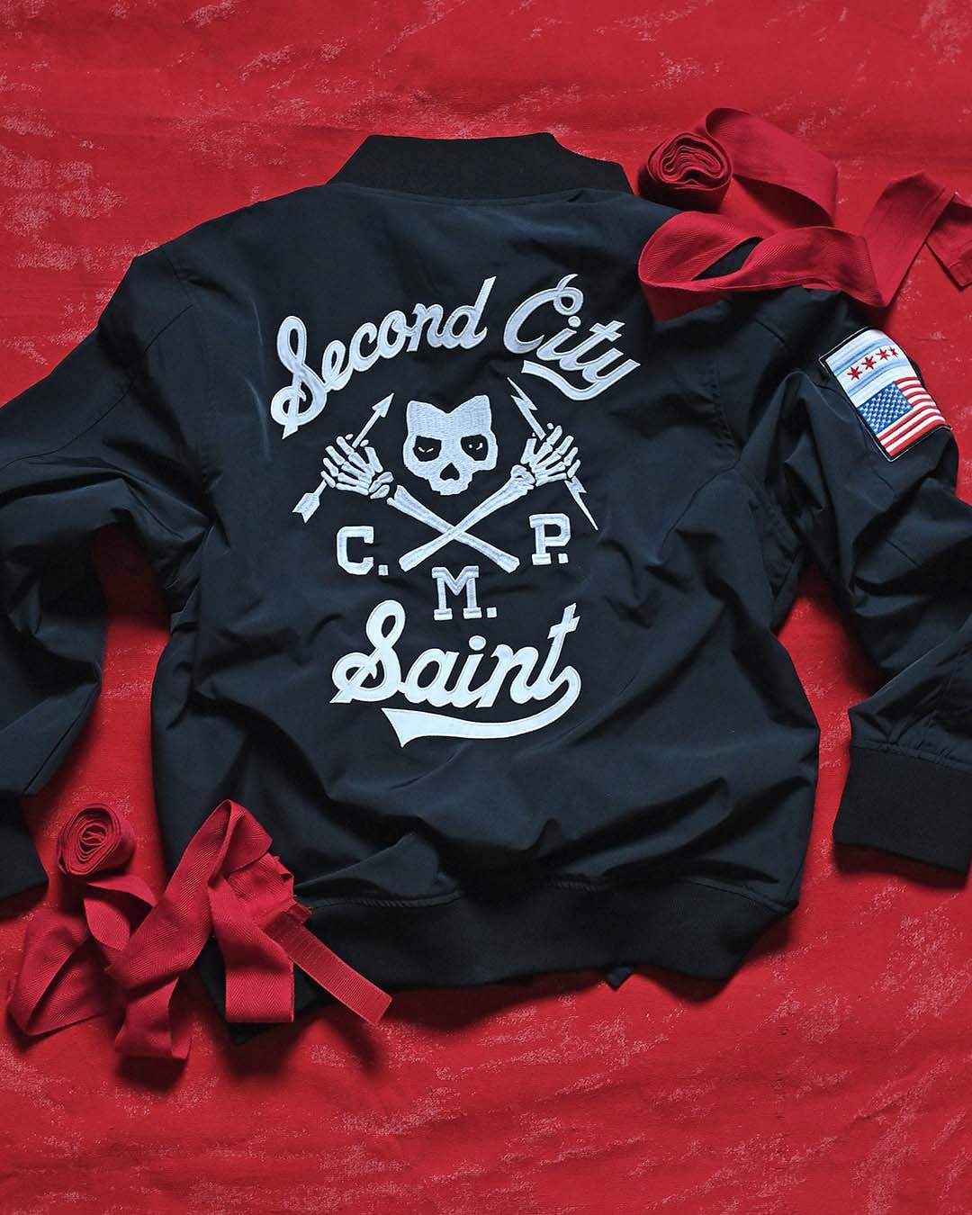CM Punk 'Second City Saint' Stadium Jacket - Roots of Fight Canada