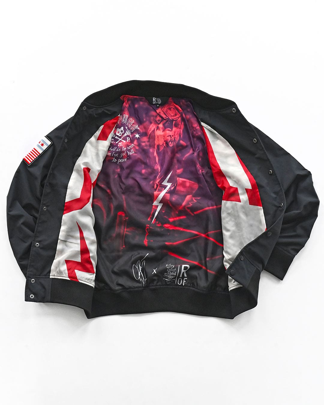 CM Punk 'Second City Saint' Stadium Jacket - Roots of Fight Canada